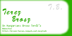 terez brosz business card